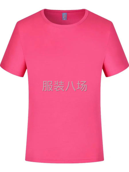 速干方格圆领衫，速干运动衫。-第2张图片