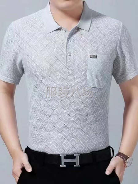 男士冰丝翻领短袖-第3张图片