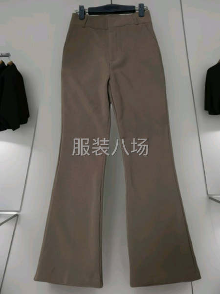 秋冬款加绒超长喇叭裤子-第3张图片