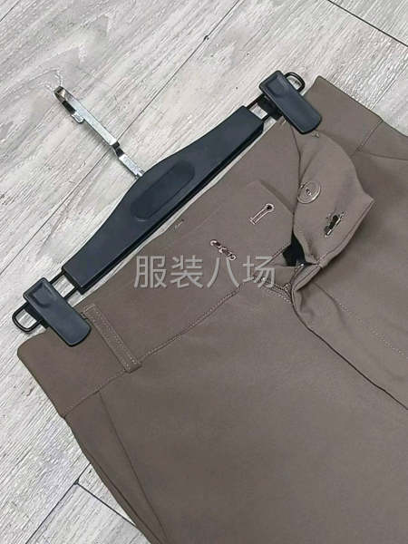 秋冬款加绒超长喇叭裤子-第7张图片