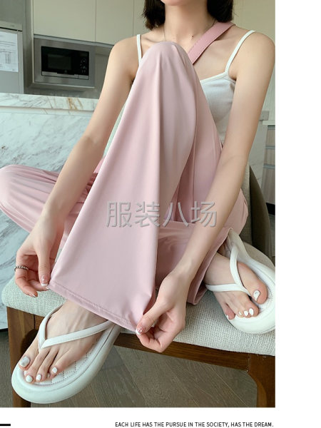 品名：冰丝防晒阔腿裤（不勾丝）-第8张图片