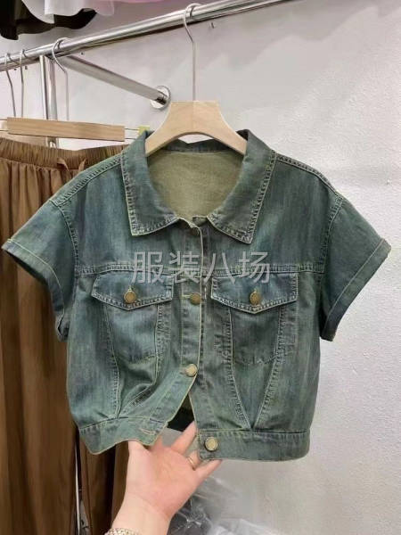 女装牛仔短袖-第2张图片