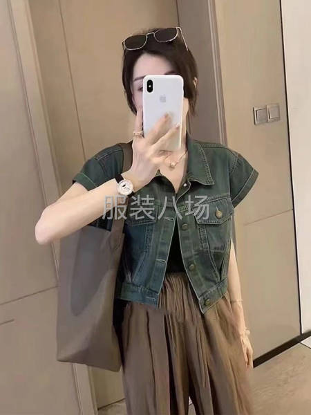 女装牛仔短袖-第1张图片