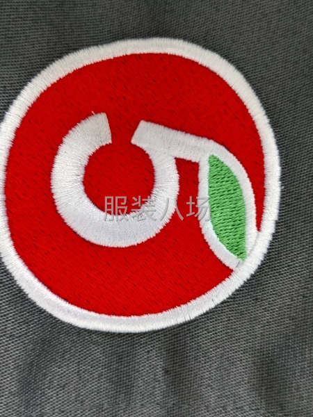 8cm圆形商标绣花-第2张图片