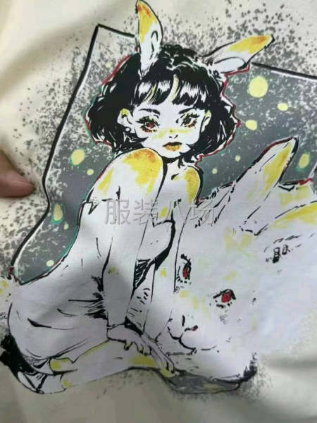 女装大版纯棉长袖T恤-第5张图片