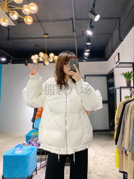 公司自产自销，年销量90万件女装。目前羽绒服订单-第4张图片