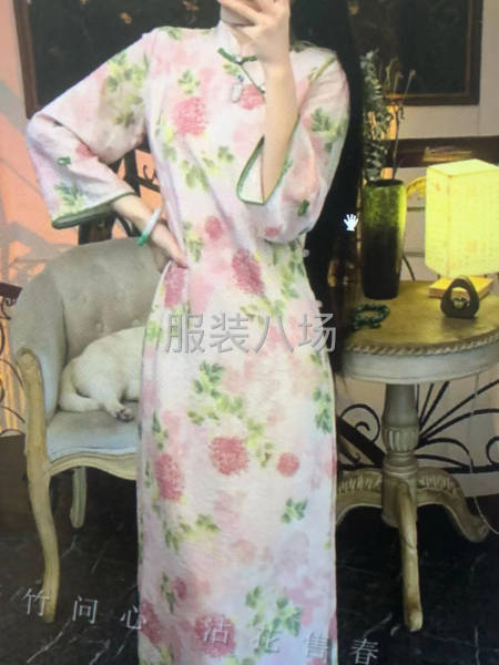 本场主要生产中国风改良旗袍新中式女装连衣裙-第3张图片