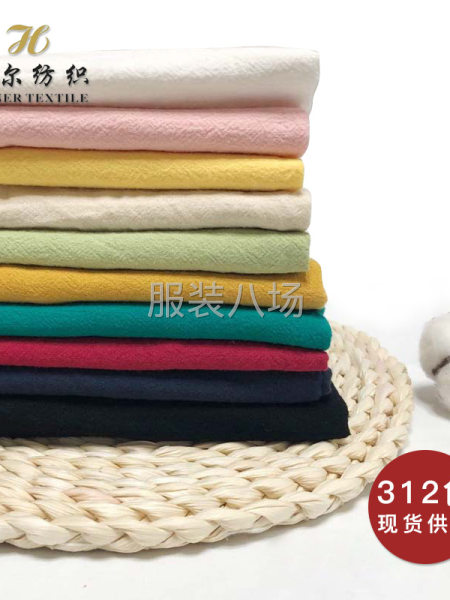 D620全棉20S砂洗縐廠家現(xiàn)貨女裝童裝裙子上衣面料-第3張圖片