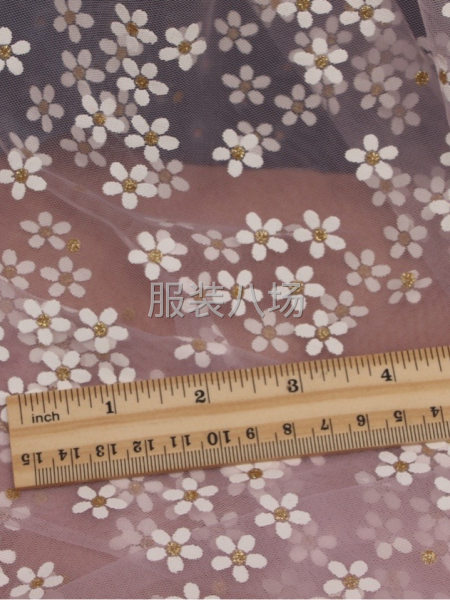 定制雪花胶浆网网纱布料批发裙纱女装网纱面料网纱-第6张图片
