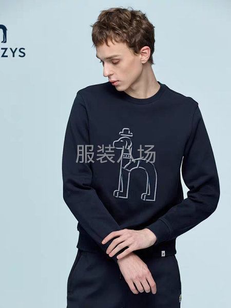 秋季男装圆领卫衣长款-第2张图片