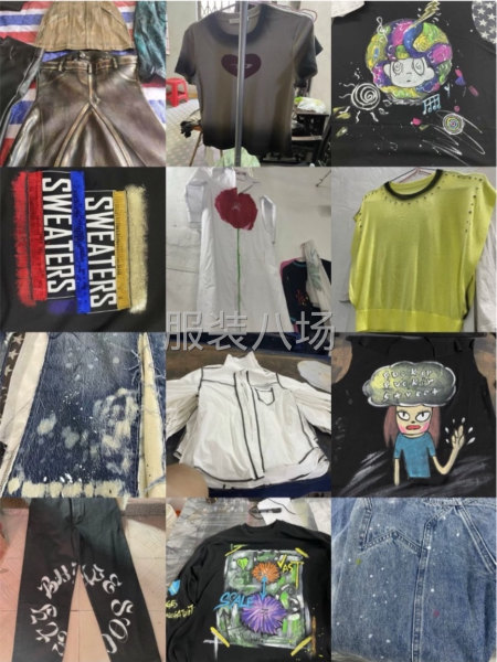 服装手绘，喷色，撒点，烫金-第2张图片