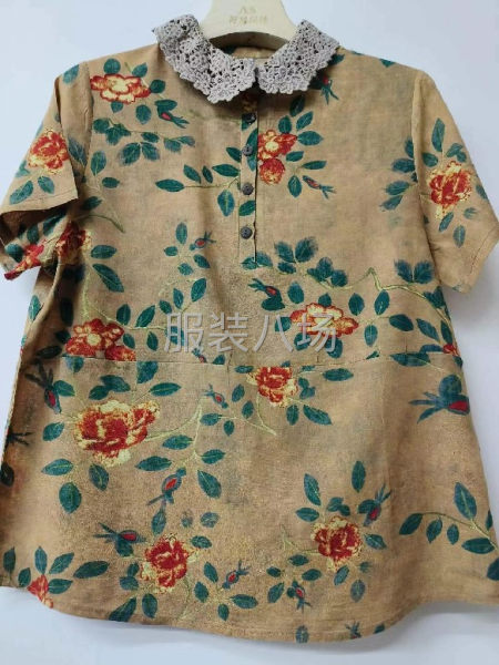 1926件中老年棉麻上衣，XL-5XL  ，衣服好 清货便宜-第6张图片