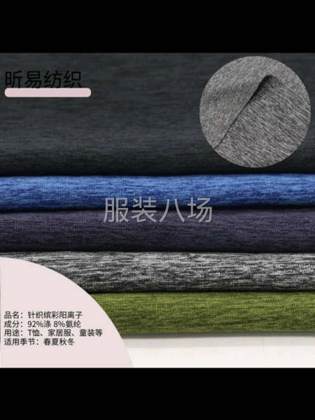 现货供应针织纯色面料鸟眼、罗纹、华夫格面料-第1张图片