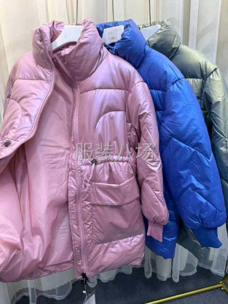 亮面中长款羽绒棉棉服-第8张图片