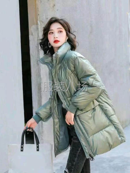 亮面中长款羽绒棉棉服-第3张图片
