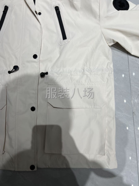 加棉的风衣外套，工钱现结-第4张图片