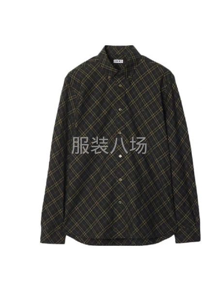 格纹长袖衬衫-第6张图片