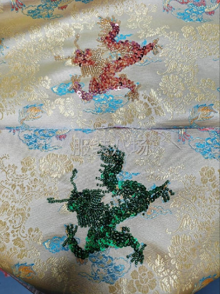 专业生产珠子绣 平绣 贴布绣 亮片绣 立体绣 仿手绣 等等各-第6张图片