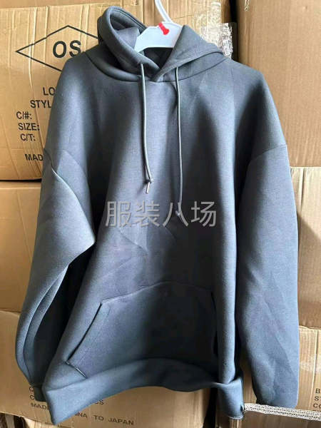 出口日本原单空气棉卫衣圆帽-第2张图片