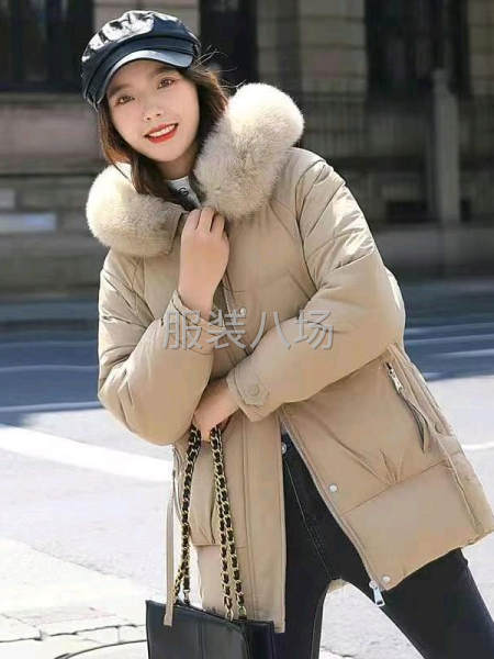 加厚韩版中长款羽绒棉服-第7张图片