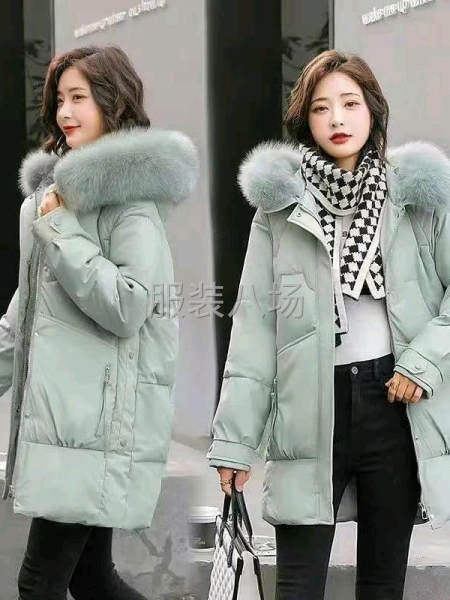 加厚韩版中长款羽绒棉服-第3张图片