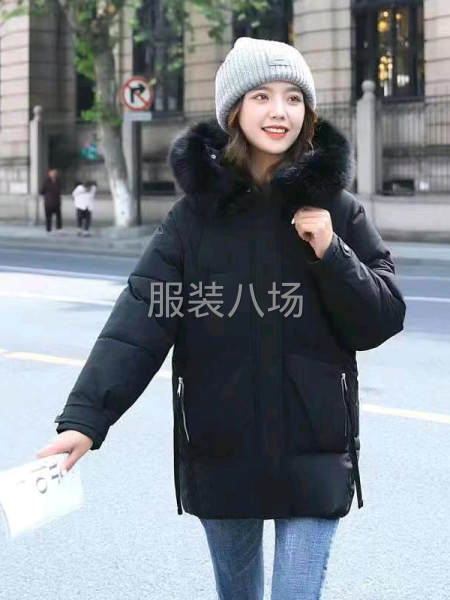 加厚韩版中长款羽绒棉服-第8张图片