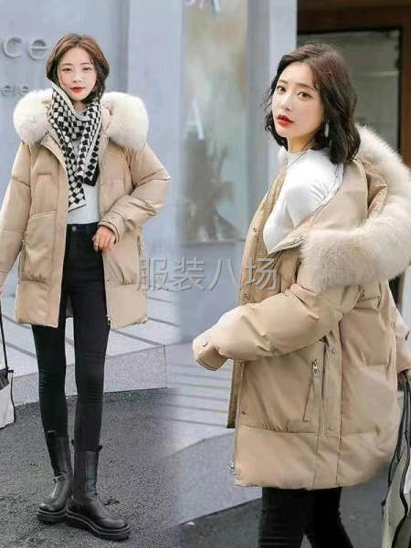 加厚韩版中长款羽绒棉服-第1张图片