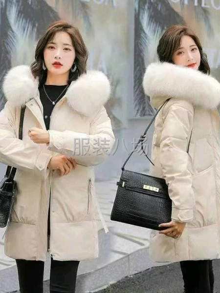 加厚韩版中长款羽绒棉服-第2张图片