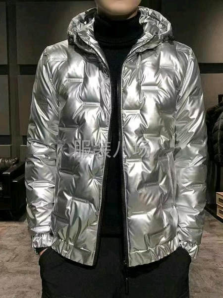 情侣款亮面羽绒服-第4张图片