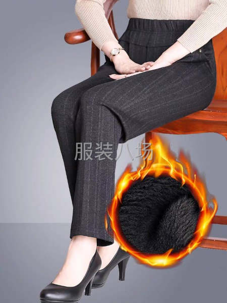 加绒中老年女裤厚款-第1张图片