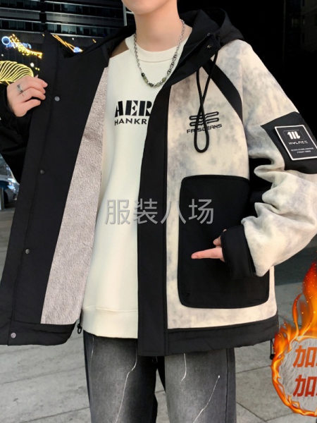 国服男装加绒外套外发-第1张图片