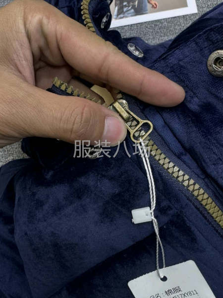 金丝绒加厚棉服ins-第3张图片