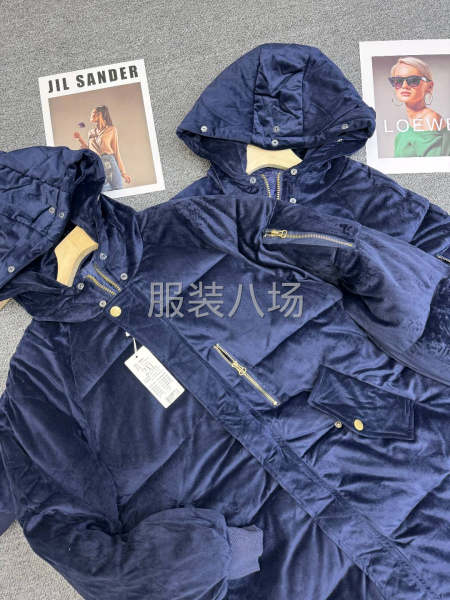 金丝绒加厚棉服ins-第6张图片