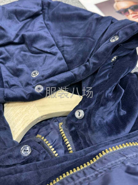 金丝绒加厚棉服ins-第4张图片