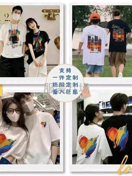 港风大版T恤15000件，200克，独立包装带吊牌，花型很多-第4张图片