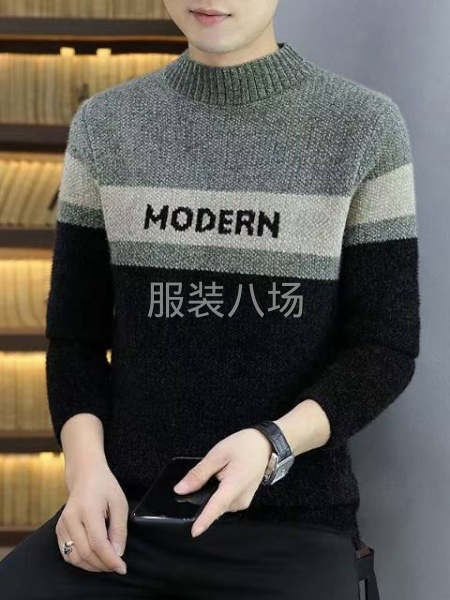 厚款男士套头毛衣雪尼尔套头-第5张图片