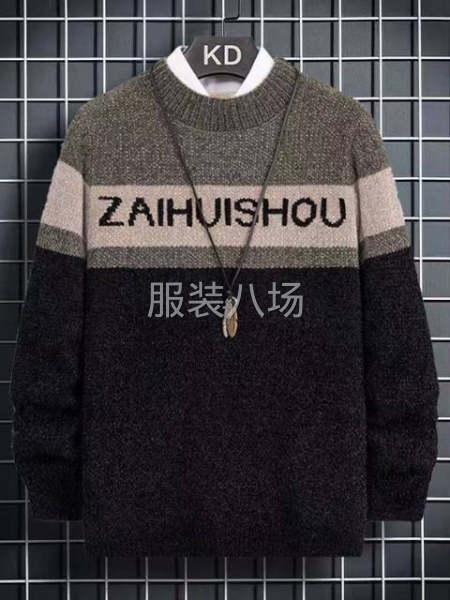 厚款男士套头毛衣雪尼尔套头-第1张图片