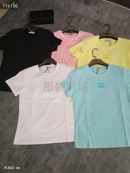 女款圆领短袖T恤衫-第3张图片
