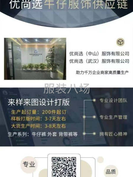 我们是专业生产中高端牛仔裤，牛仔外套的工厂。-第1张图片