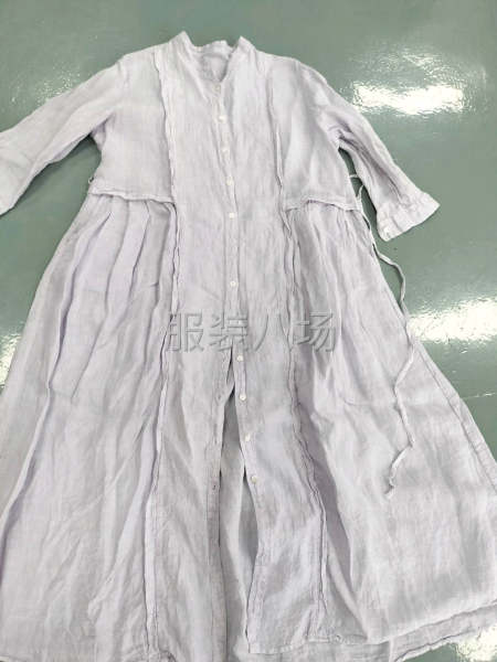 純亞麻長袍，客戶定做-第1張圖片