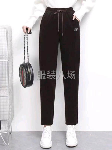 欧棉绒女裤中老年款，复合奥利绒，加绒加厚-第9张图片
