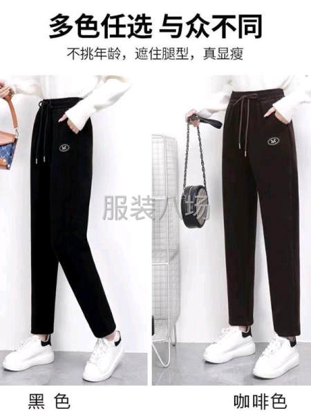 欧棉绒女裤中老年款，复合奥利绒，加绒加厚-第6张图片