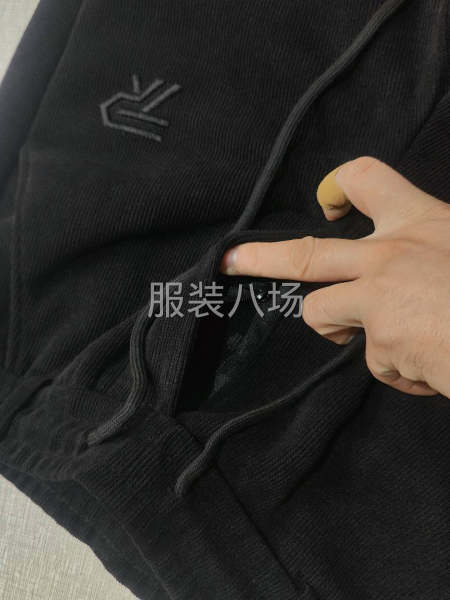 欧棉绒男裤门巾真拉链后口袋真拉链-第7张图片