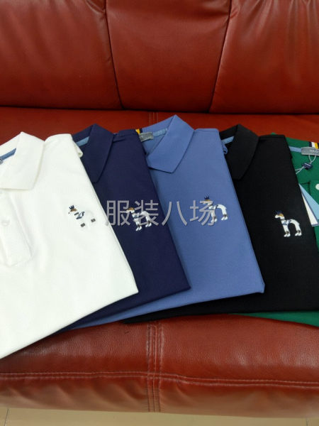 男装翻领短袖T恤衫  工艺  绣花-第6张图片