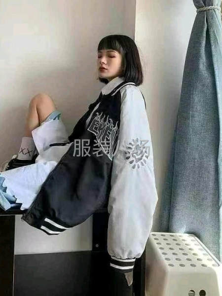 复古拼接棒球服情侣潮男外套-第6张图片