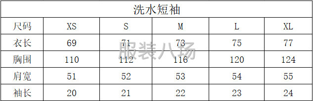 洗水做舊柒圓領短袖-第9張圖片