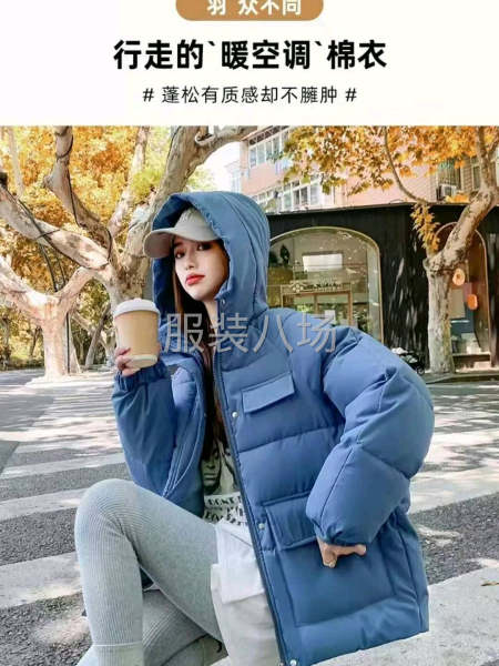 女装短款棉袄女潮ins冬季2024新款羽绒棉棉服-第5张图片