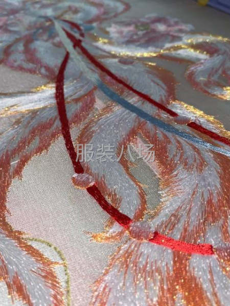 承接各種漢服來料繡花，交貨準時，質量好-第1張圖片