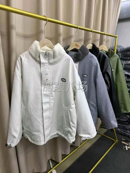 两面穿棉服男女秋冬季ins加绒羊羔毛外套-第7张图片