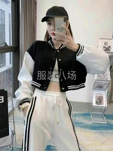 美式短款加绒棒球服-第4张图片